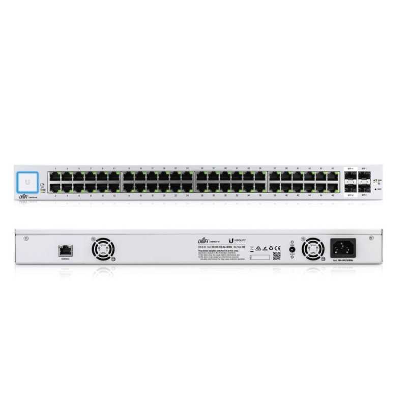 UniFi Switch 48 ports PoE Gigabit + 2 SFP + 2 SFP+ US-48-750W Ubiquiti