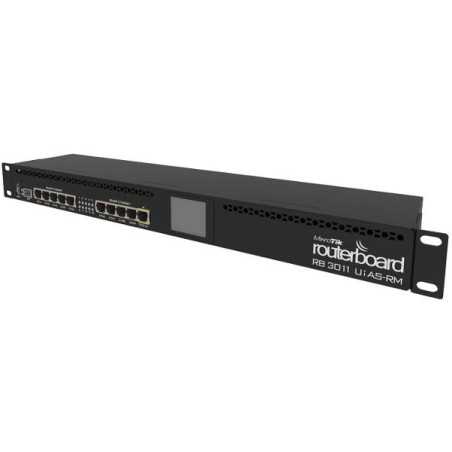 RB3011UiAS-RM RouterBOARD 10 ports Gigabit + 1x SFP + 1x USB 3.0 RouterOS L5 MikroTik