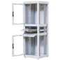 Armoire rack 600x600 38U 19" avec tablette clavier grise