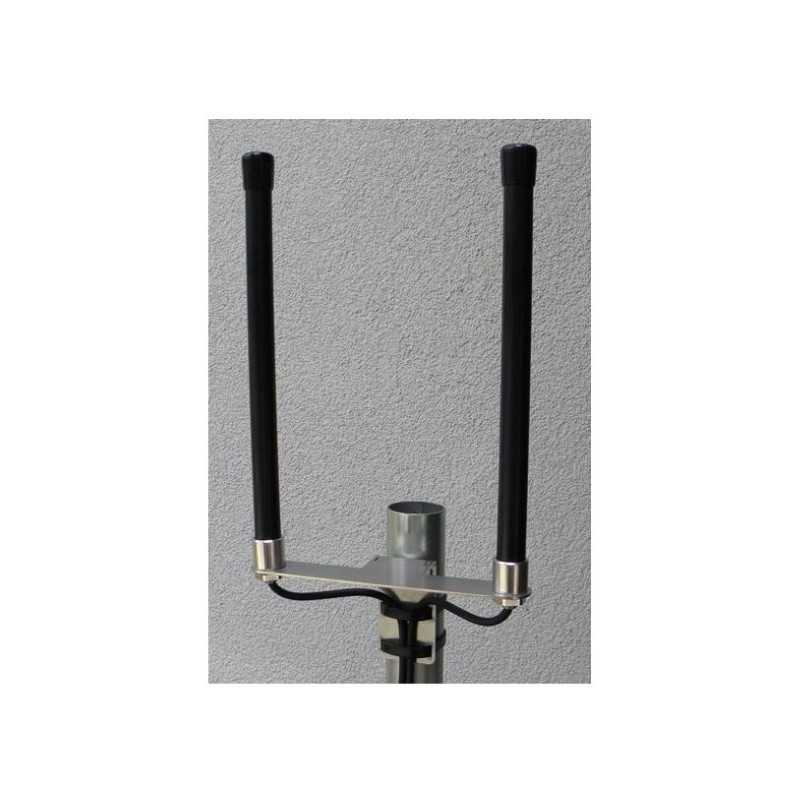 Antena omnidireccional MiMo multibanda LTE 2.15dBi exterior con cable de 5m conectores SMA macho