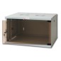 Gabinete rack gris de 9 unidades de 19" profundidad 450 mm ensamblado