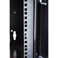 Armadio Rack 9 unità 19" grigio profondità 450mm