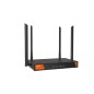 W15E WLAN-Router HotSpot AC1200 mit 4 High-Gain-Antennen, die bis zu 4 WAN Tenda ausgleichen