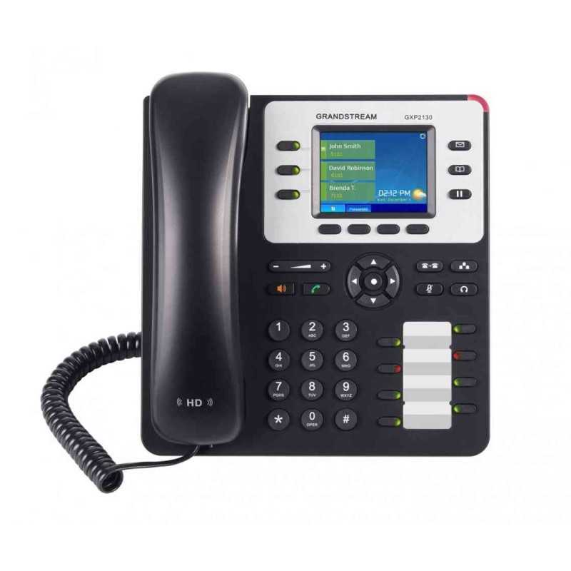 Grandstream GXP2130 IP Phone 3 SIP Accounts - PoE 8 Speed Dial Keys