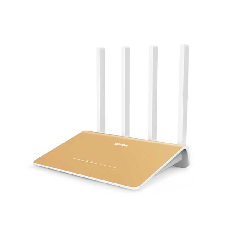 AC1200 gigabit dual band wi-fi router with 4 external 360R Netis antennas