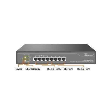 Switch PoE 8 porte POE-FSH804AT Airlive