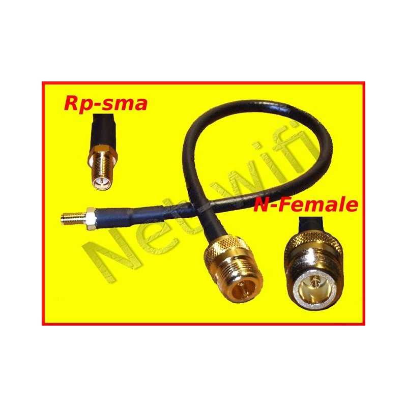 Pigtail N-Femelle : prise Rp-sma