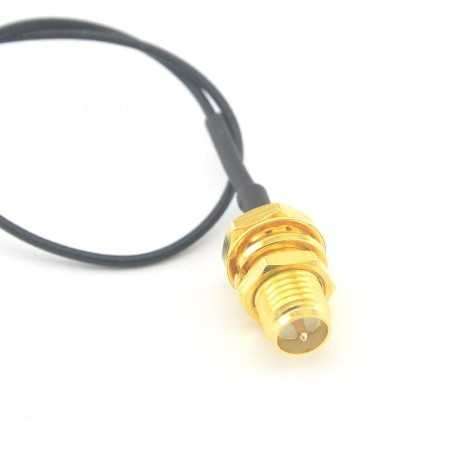 Cable pigtail U.FL - RP-SMA Jack para antenas wifi 2.4/5 GHz