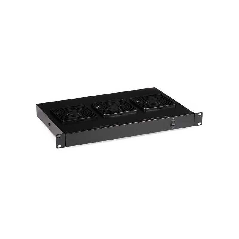 Grupo 3 ventiladores 1U para armario rack 19"