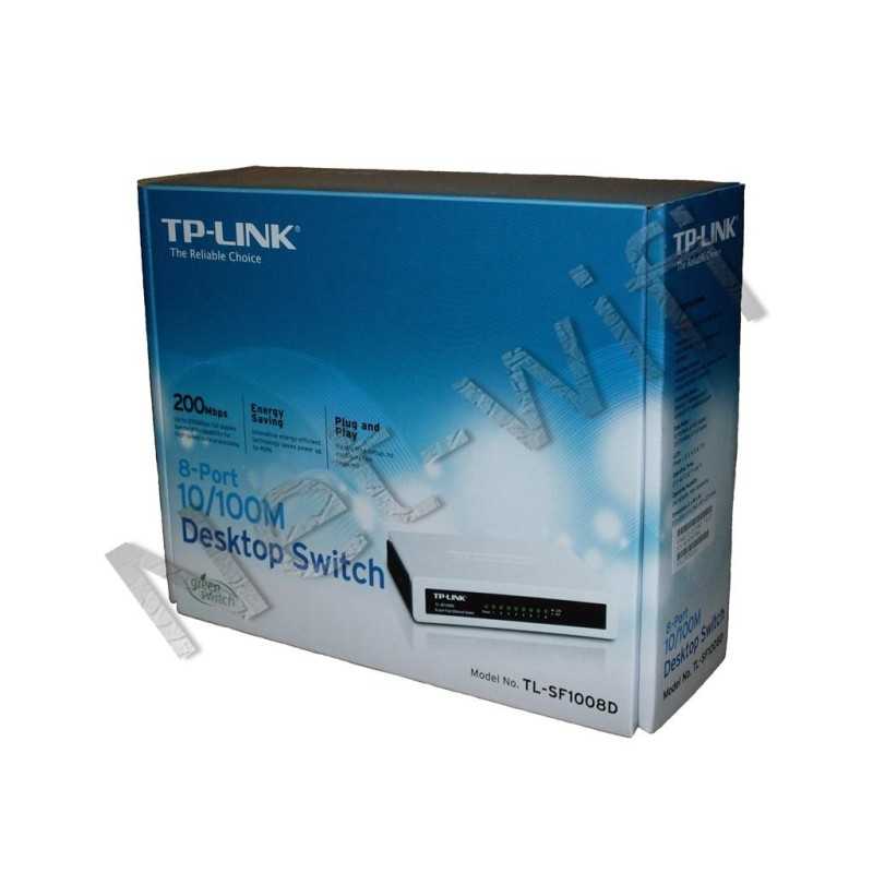TP-LINK 8-Port 10/100Mbps Desktop Switch (TL-SF1008D) - The source for WiFi  products at best prices in Europe 