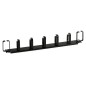 Panel pasacables horizontal 7 anillos 1U para rack 19"