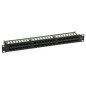 Patch Panel 1U 48 Puertos Cat.6 RJ45 + prensa cable