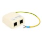 Protector contra sobretensiones ADSL Ethernet RJ11