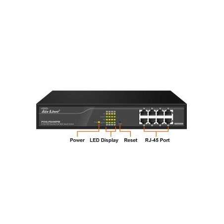 Switch POE-FSH8PW 8 Ports 24V Airlive