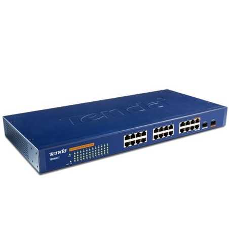 TEG1224T switch 24 porte 10/100/1000 + 2 SFP Gigabit Tenda