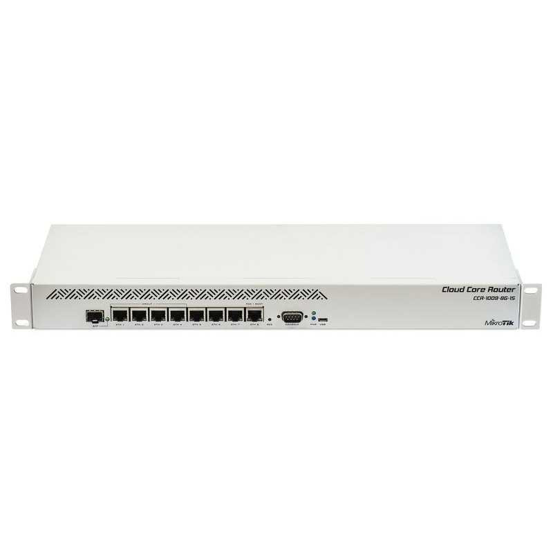 CCR1009-8G-1S 8x Gigabit Ethernet. 1xSFP de 9 núcleos MikroTik