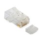 100 conectores RJ45 para cable UTP sólido Cat.6